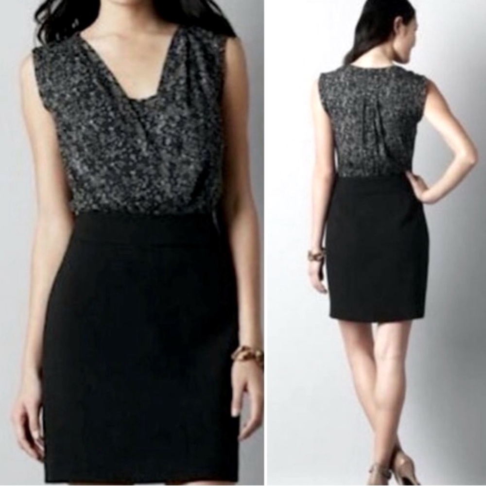 💟 2/$22 DRESSES AND SKIRTS LOFT Python Bodycon Dress Size 8